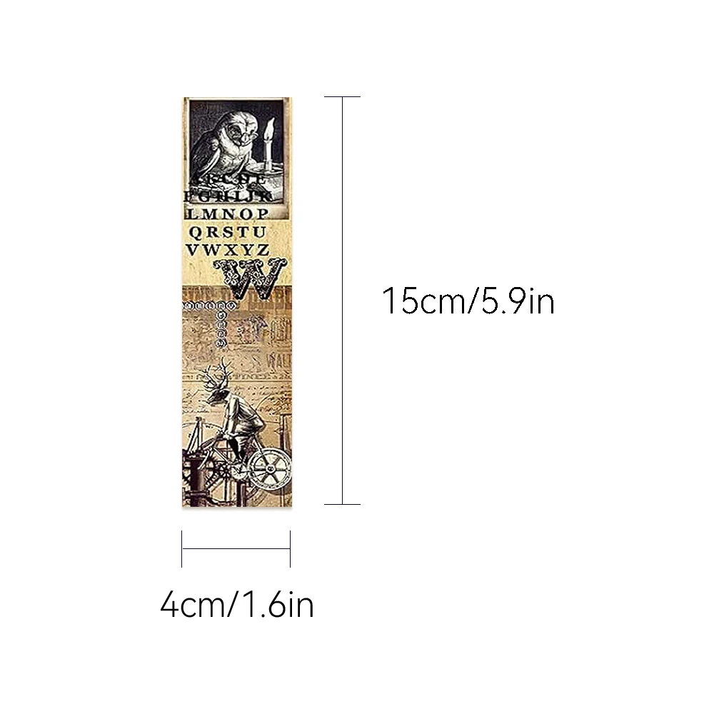 30pcs vintage nostalgic bookmarks students reading books labeling office supplies page markers cards decoration DIY message card