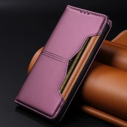 Magnetic Leather Wallet Case with Card Slot for Motorola Edge (2026) (PL)