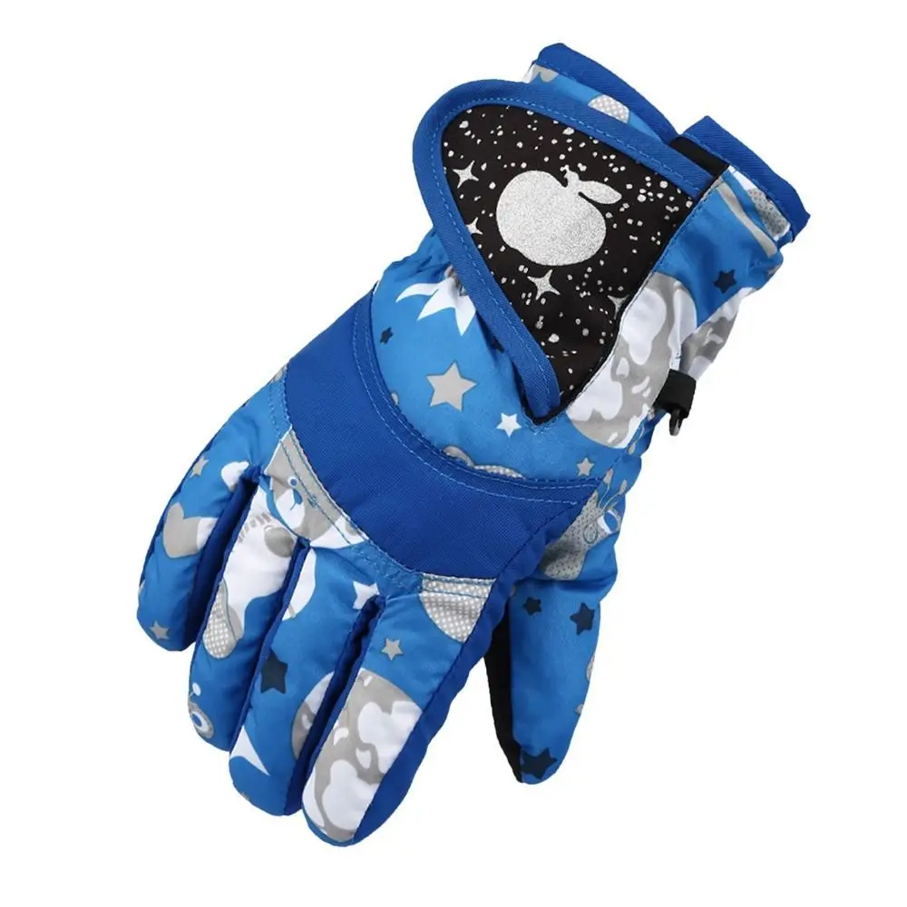 Children Winter Ski Gloves Waterproof Thicken Mittens Snow Snowboard Kids Glove for Boys Girls Keep Finger Warmer 4-7 Years Old winter gloves ski gloves baby mittens