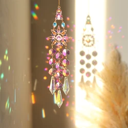 Colorful Diamond Star and Moon Butterfly Sun Garlands - Indoor & Outdoor Suncatcher Accessories (Star)
