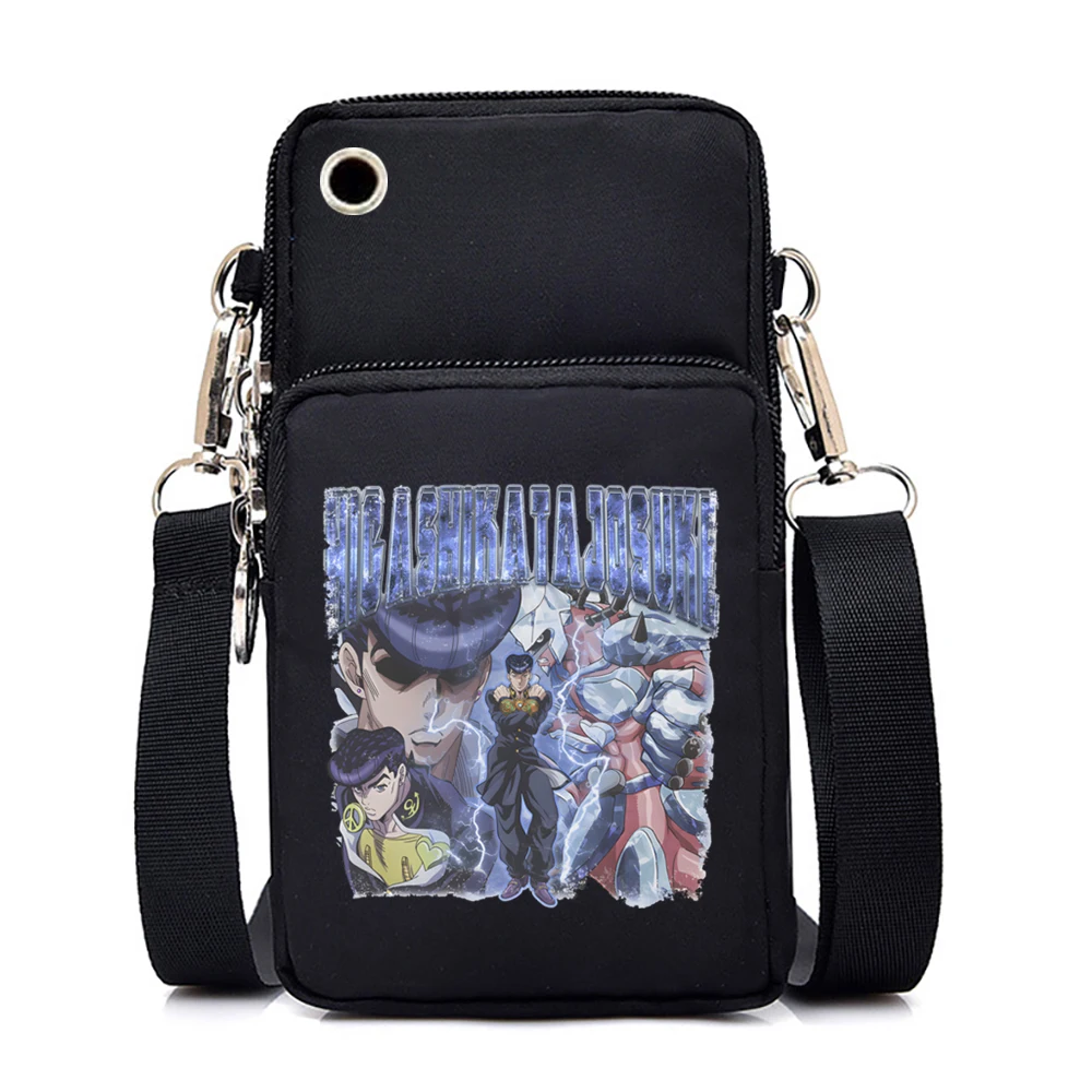 

Women Crossbody Bag Jojo's Bizarre Adventure Anime Mobile Phone Purse Bags Messenger Bag Small Female Shoulder Handbag for Women