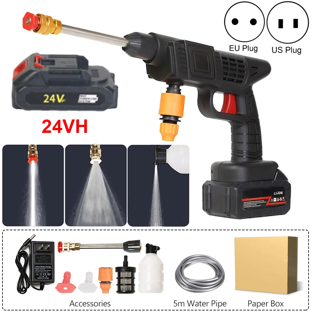 PortableHighPressureWaterGunCleaningCarWashMachineGarden