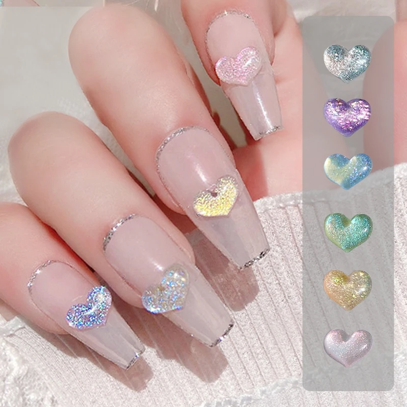 Heart Rhinestones 3d Nail Design  Rhinestone Heart Nail Charms