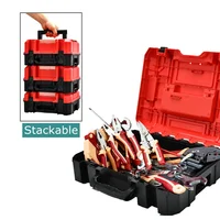 Stackable Tool Box Portable Hardware Storage Box Heavy Duty Tools Case Electric Drill Tool Storage Case Garage Tool Organizer 1