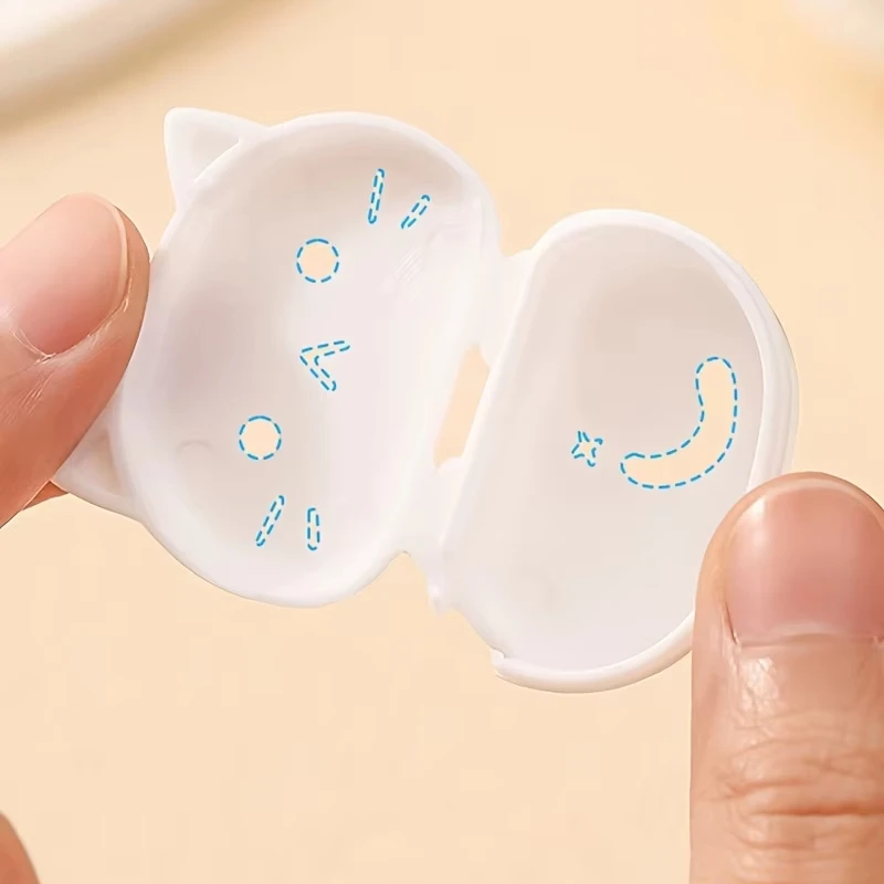 Portable Toothbrush Head Cover Cat Shape Toothbrush Protector Cap Travel Hiking Plastic Case Bathroom Accessories