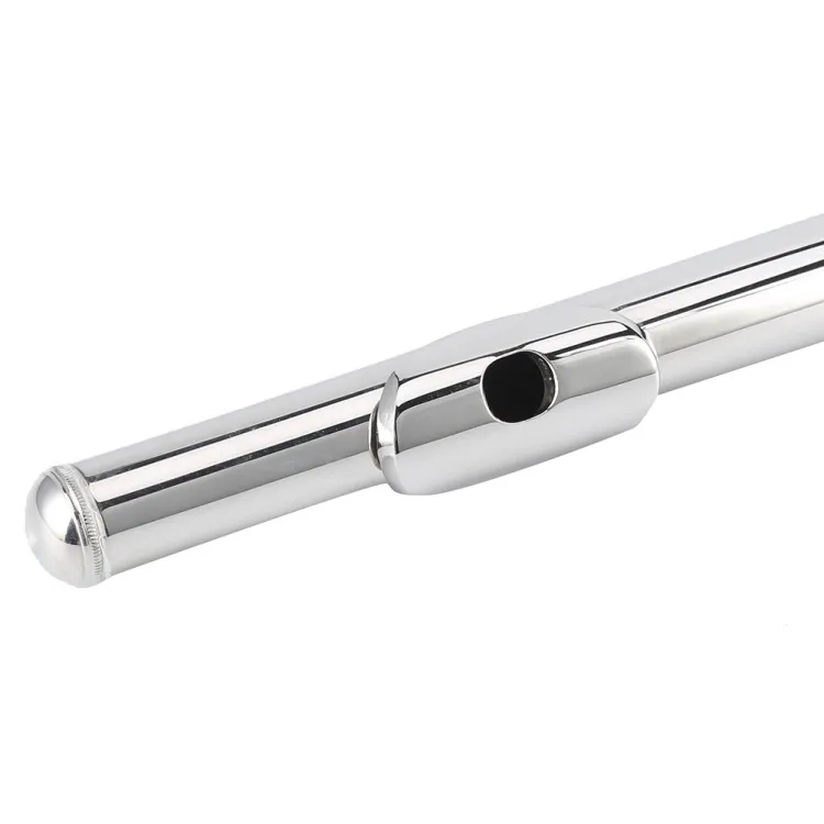 Flute Silver Sterling Beginner Children Adult Professional Test Playing Musical Instruments