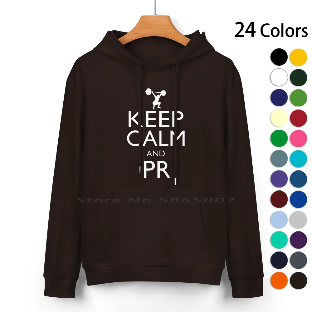 

Свитер с капюшоном Keep Calm And Pr из чистого хлопка, 24 цвета, свитер Keep Calm Pr, Свитшот унисекс из 100% хлопка с капюшоном для женщин и мужчин