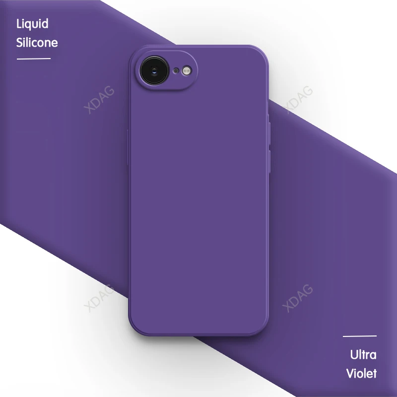 Sleek Silicone Back Cover - Classic Straight Edge Design