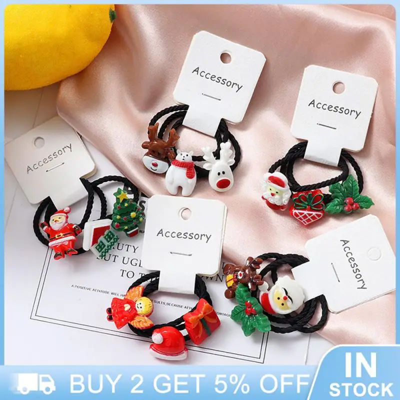 

High Quality Christmas Scrunchie Great For Ponytails Holiday Gifts For Kids Clothing Accessories Must Have Cartoon 3 Pack Gift