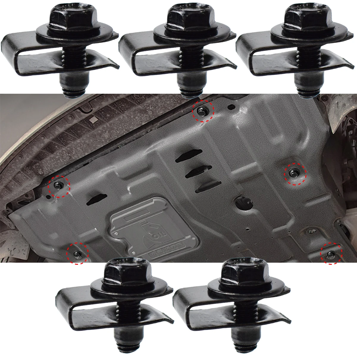Kit De 20 Clips Et Vis Pour Pare-chocs BMW, Mini - Fixation Sous-plateau, écrous En U