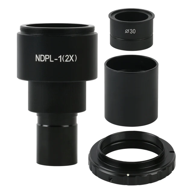 Microscope Lens Adapter 1PC 2X Microscope Use DSLR/SLR Camera Lens