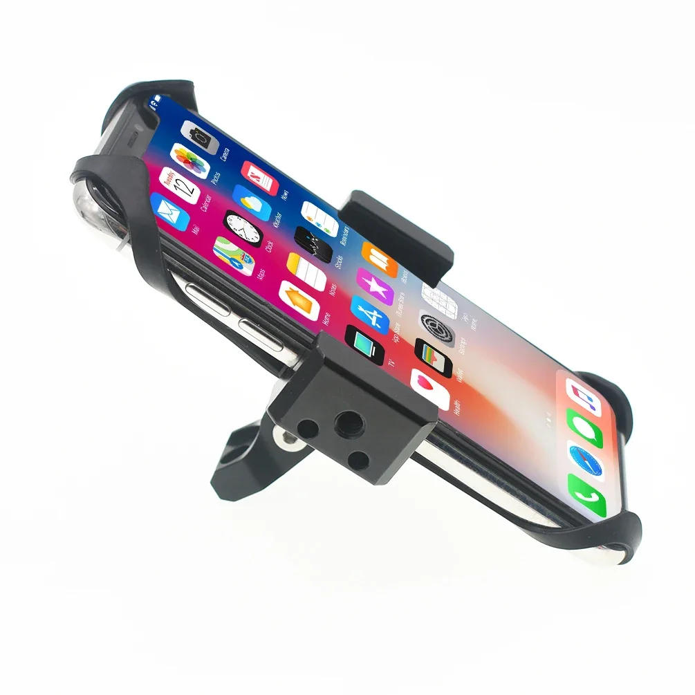 Brompton 접이식 자전거 전화 마운트 용 TWTOPSE 전화 홀더 3SIXTY PIKES 핸들 바 손잡이 합금 스탠드 지원 클립 액세서리