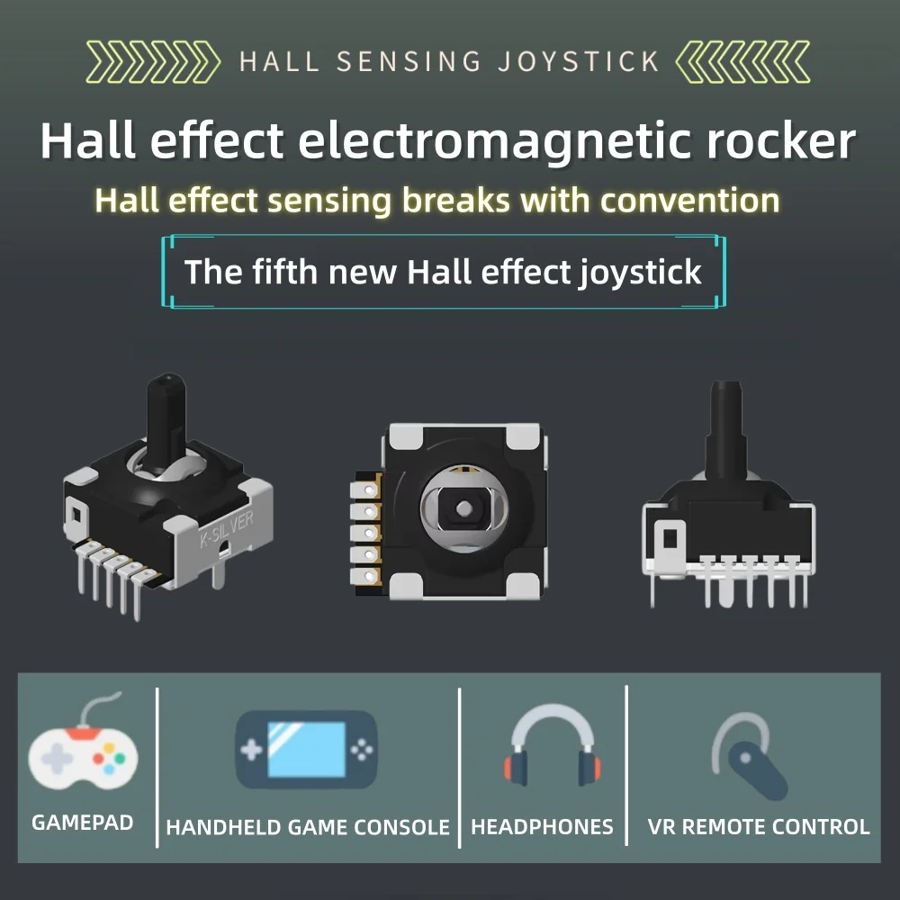 2PCS HALL 전자기 조이스틱 치킨 G8 컨트롤러 JH16 교체용 G8 HALL 조이스틱 게임패드 3D 아날로그 스틱 로커