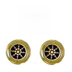 Advanced EMF Protection Sticker for Health Safety and Radiation Reduction (Golden 2pcs)