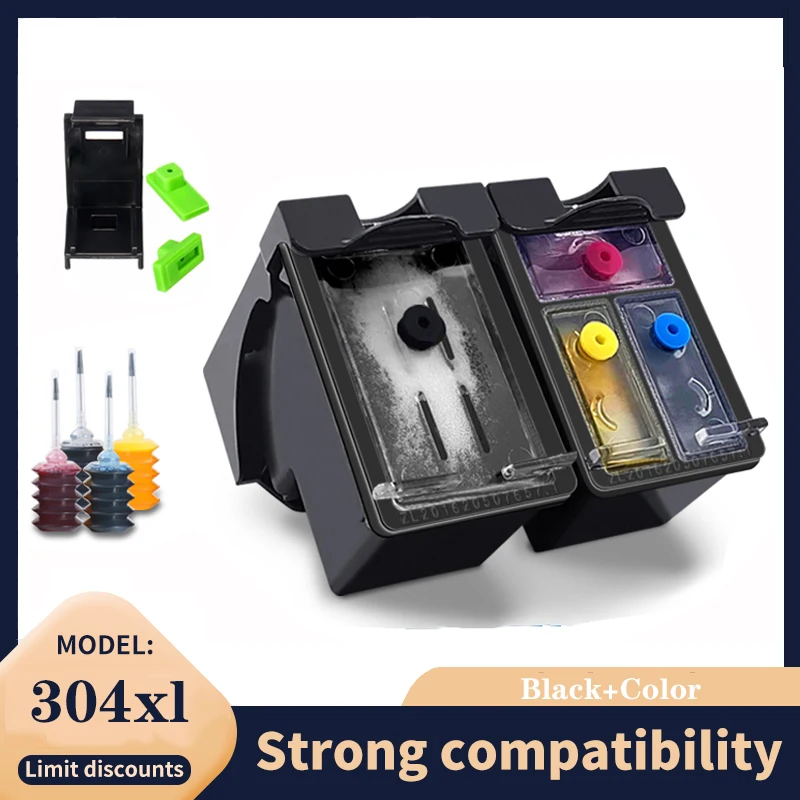 Vilaxh 304 Di Inchiostro Xl Cartriddge Di Ricambio Per Hp 304 Hp304 Xl Envy Deskjet 2620 2630 2632 5030 5020 5032 3720 3730 5010 Stampante