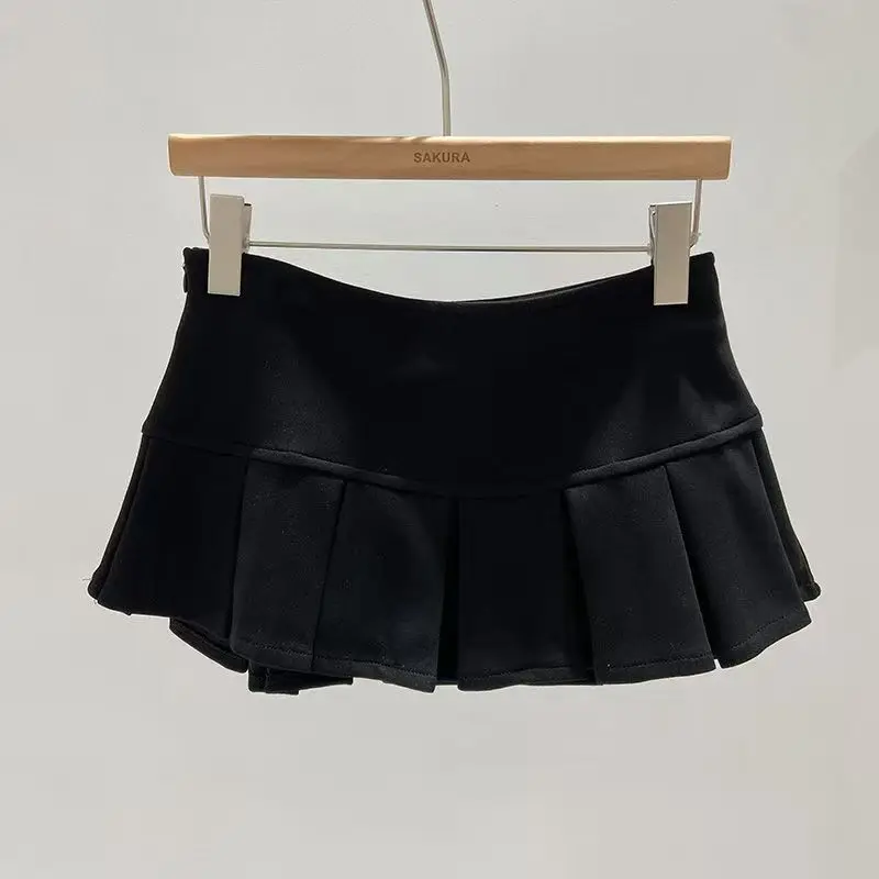 Sexy Mini Skirt Women New Summer Black Fashion Zipper Partywear Casual Slim Pleated Skirt Elegant Versatile Sexy Female Skirt 4
