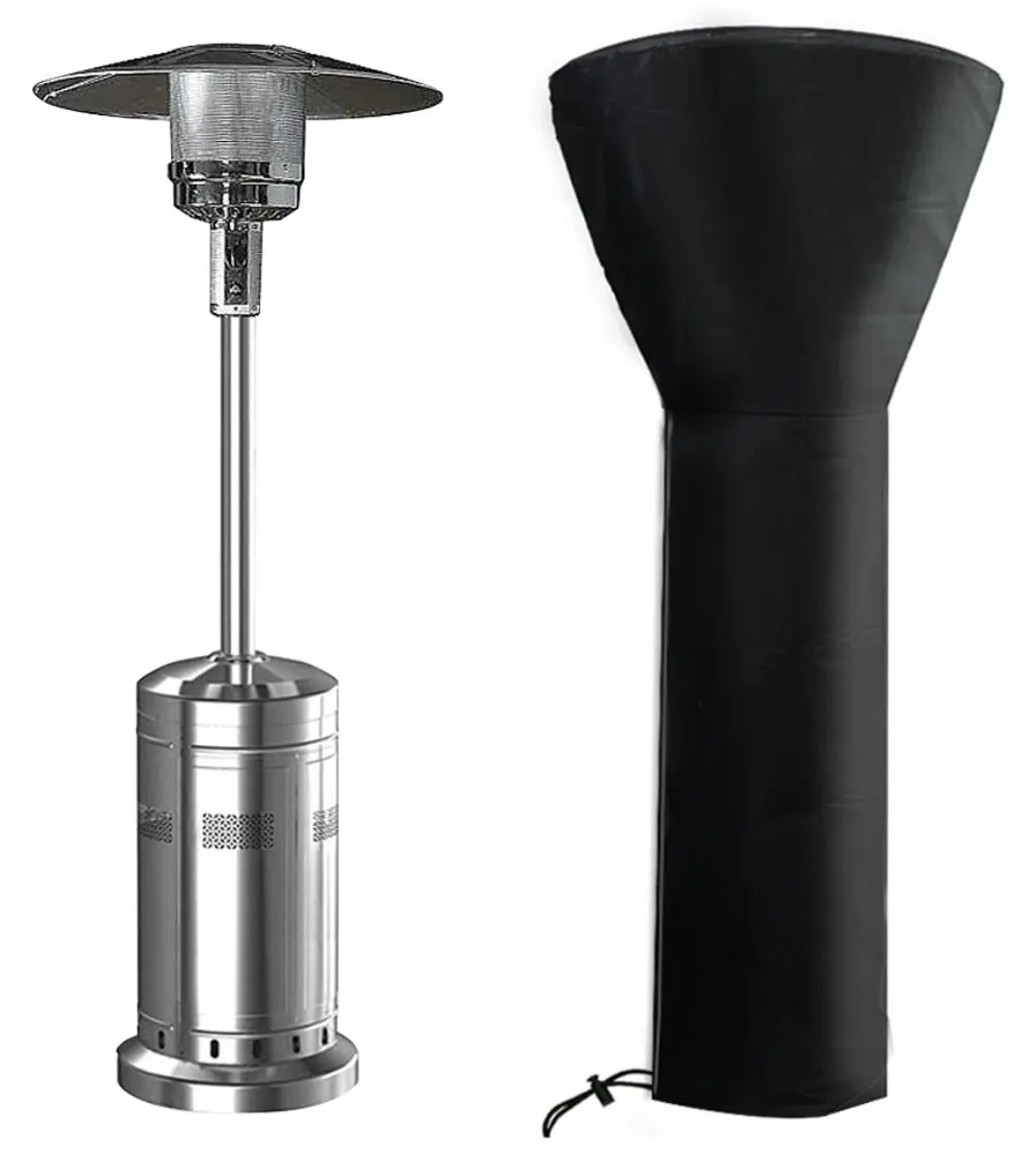 Patio Heater Cover Outdoor Waterproof Windproof and Dustproof Pyramid Vertical Outside Universal Cover Heater Protection
