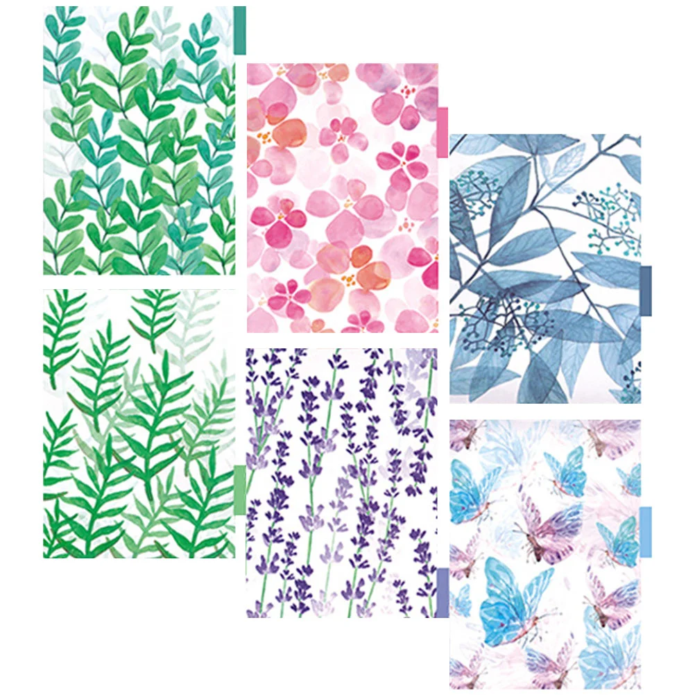 

6 Sheets Index Page Separator Binder Notebook Supplies Dividers Paper Tabs for Binders