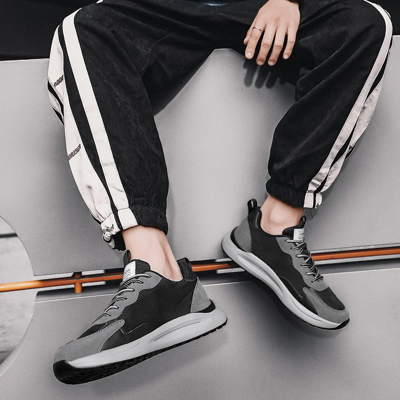 Men Trainers Comfy Sneakers Lightweight Work Shoes for Man Athletic Running Walking Shoes_voghion.com