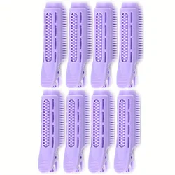 8 PCS Heatless Hair Curlers for Effortless Volumized Styling (PURPLE)