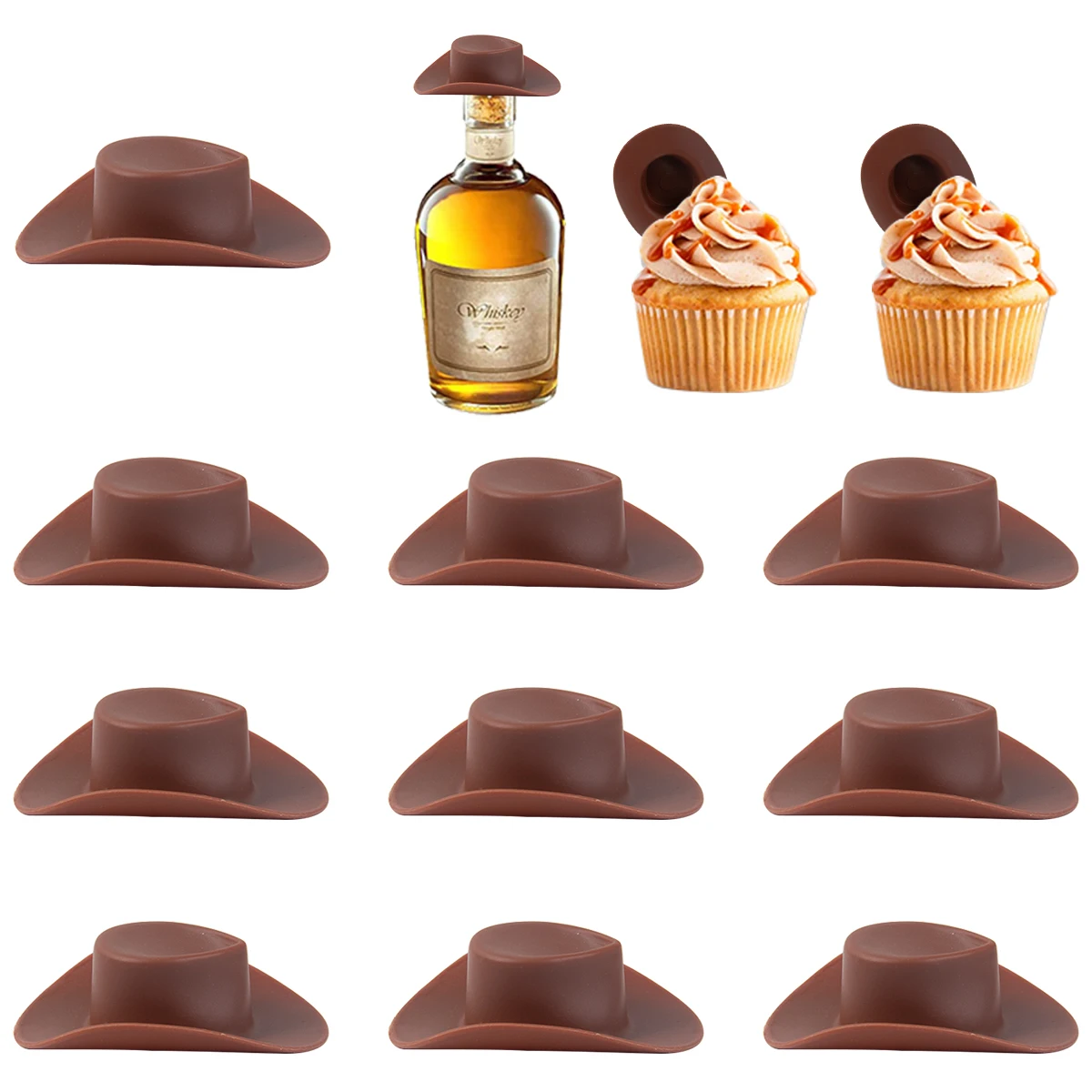 10/20pcs Mini Cowboy Hats Decorations Western Themed Party