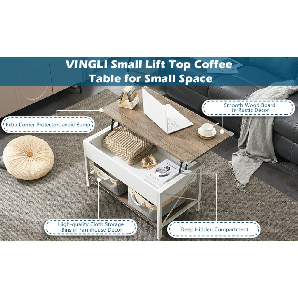 2 tone coffee table