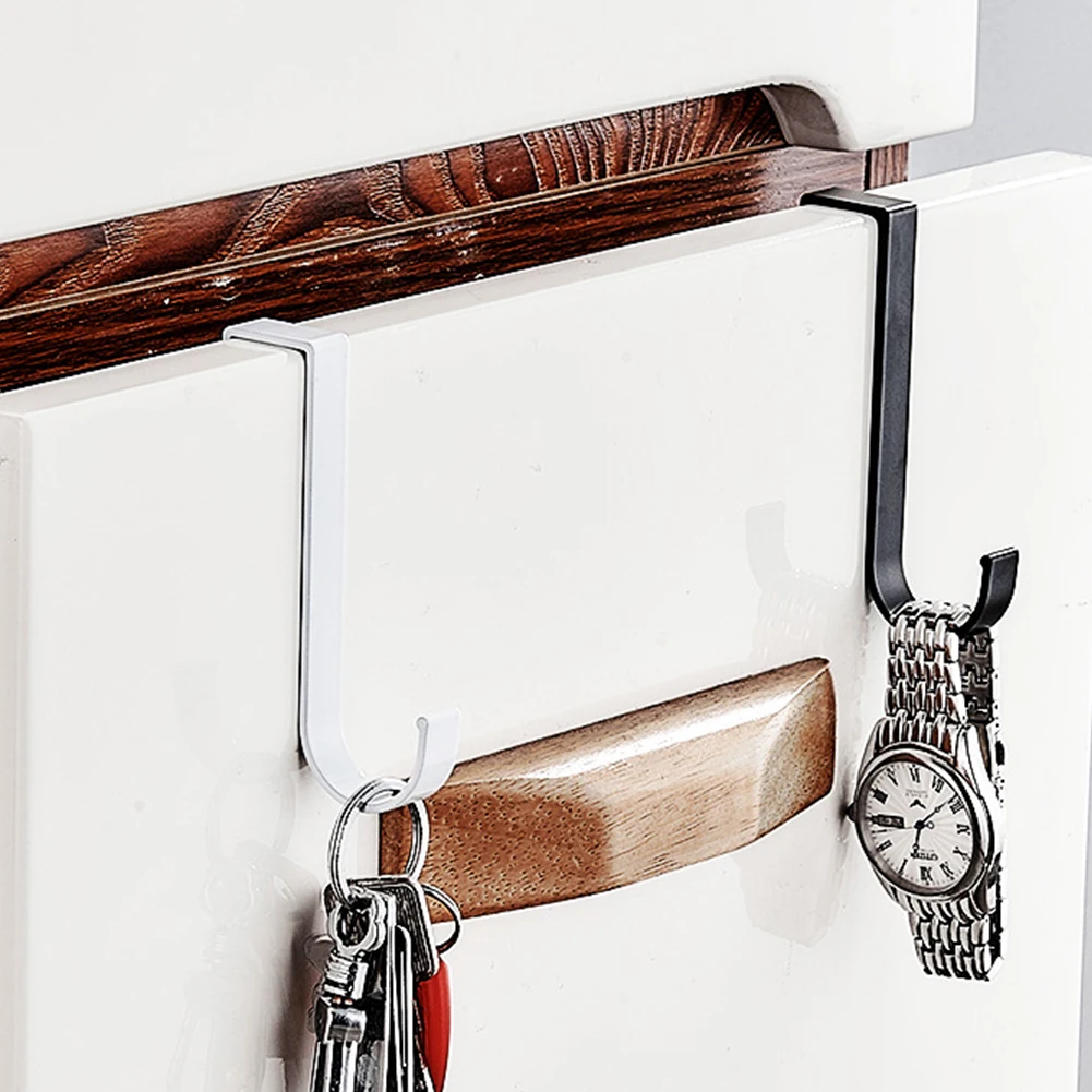 Aluminum Over Door Cabinet Hook for Bathroom Towel Coat