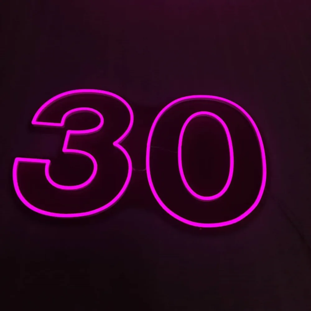 

0-9 Neon Numbers Acrylic Sign for Birthday Party Anniversary Room Decor Neon Signs Letter Led Lights Custom Number Neon Light