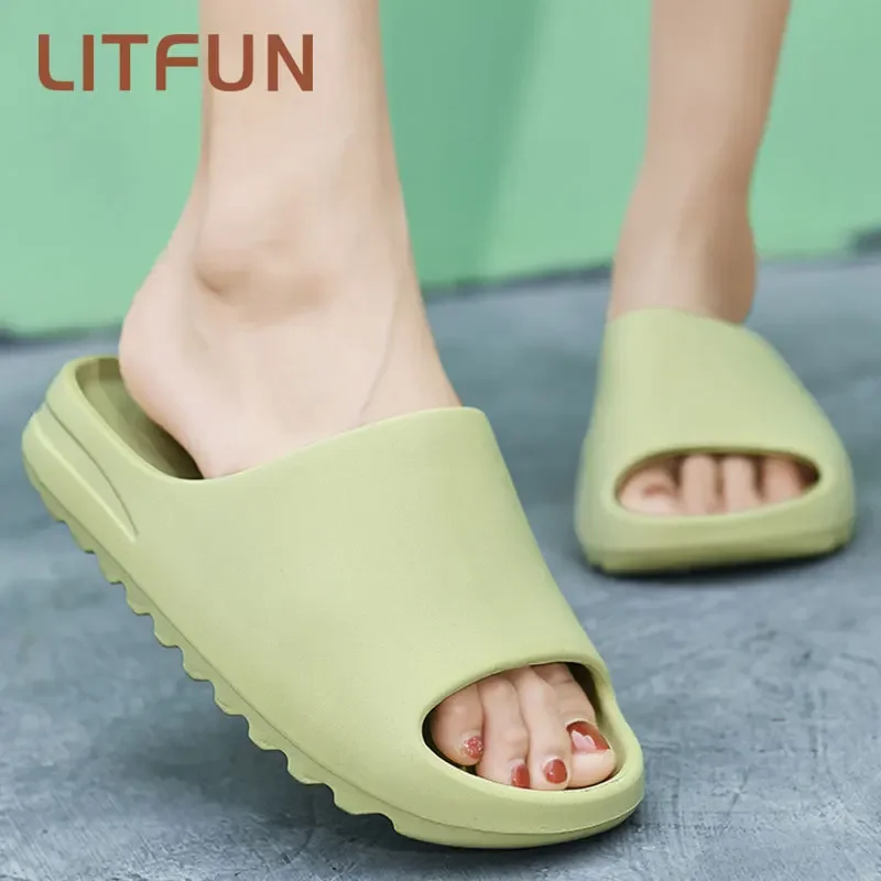 

Crestar New Fashion Coconut Slippers Summer Platform Non-slip Casual Cloud Sandals Outdoor Beach Couple Home Floppy Slippper