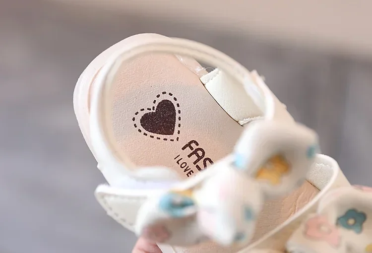 Summer Kids Sandals Cute Bow Baby Girl Shoes Soft Bottom First Walkers Princess Sandals 5