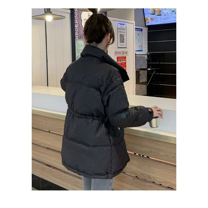 2023 New Women Down Jacket Winter Coat Female Warm Thick Parkas Loose Large Size Outwear Mid Length Version Hooded Overcoat