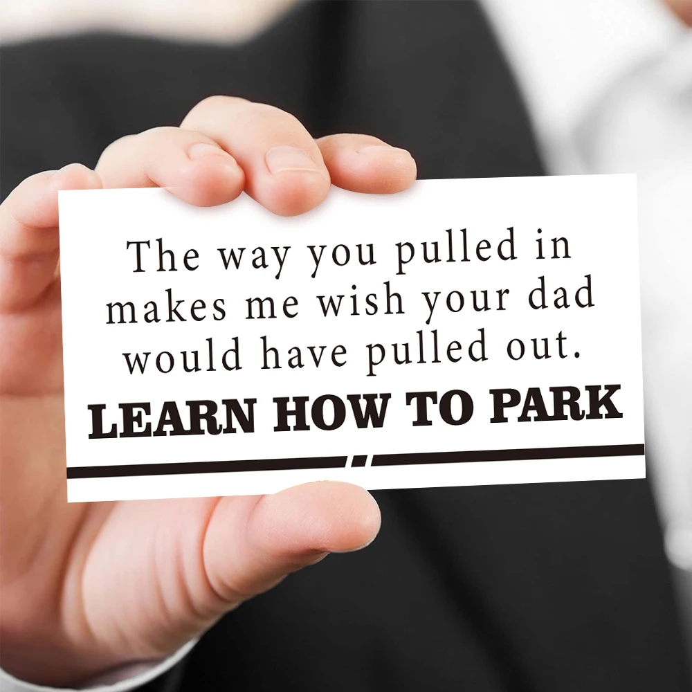 Gag Cards 50pcs Parking Violation Cards Funny Parking Violation Cards 3.5 x 2 inch Prank Driving Fake Ticket Mini Portable Prank Props