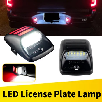 2Pcs For Toyota Tacoma 2005-2015 Tundra 2000-2013 Auto Parts LED Car License Plate Lights Lamp Assembly Replacement Accessories 1