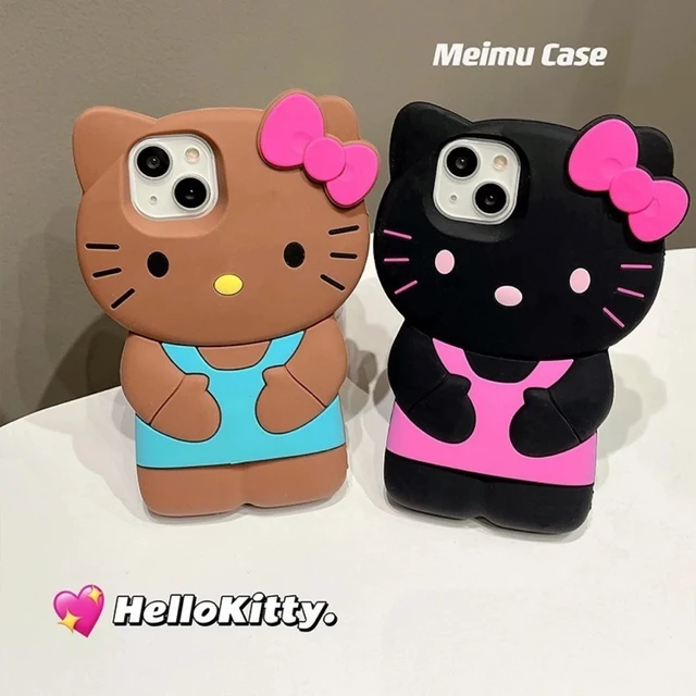 Sanrio Hello Kitty 3D Stereoscopic Phone Case For IPhone 15 14 13 12 11 Pro Max Mini XR XS 7 8 Plus Silicone Soft Back Cover Y2K - Image 6