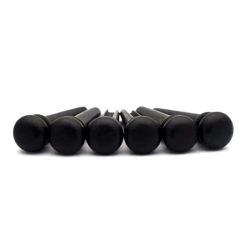 Ebony Acoustic Guitar Bridge Pins 6pcs Black Guitar Pressure String Nails Pin Parts guitar picks acoustic guitar bridge pins