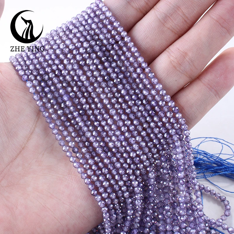 Elegant Matte Sea Blue Zircon Beads
