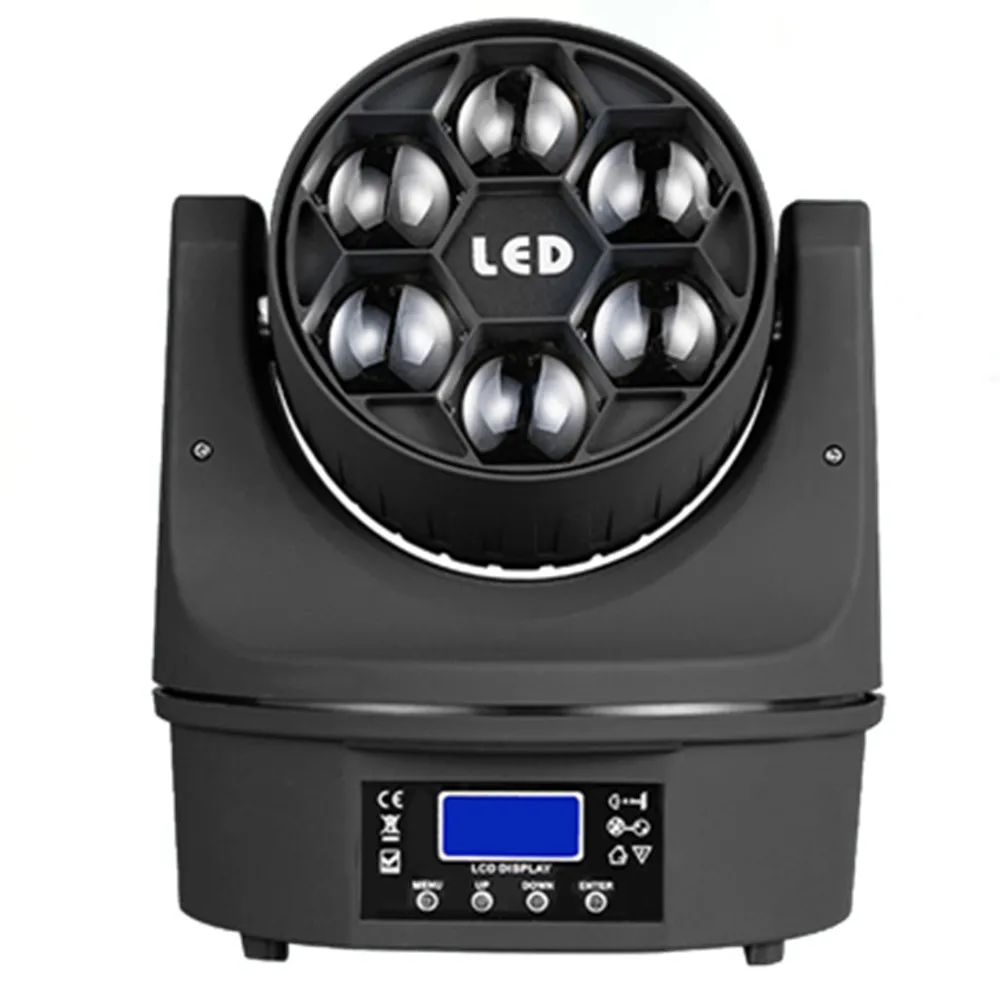 

Moving Head Light Beam 6x15W Mini LED RGBW DMX Bee Eye Effect Lighting Stage Dj RGBW 4IN1 LED Lamp 10/15CH