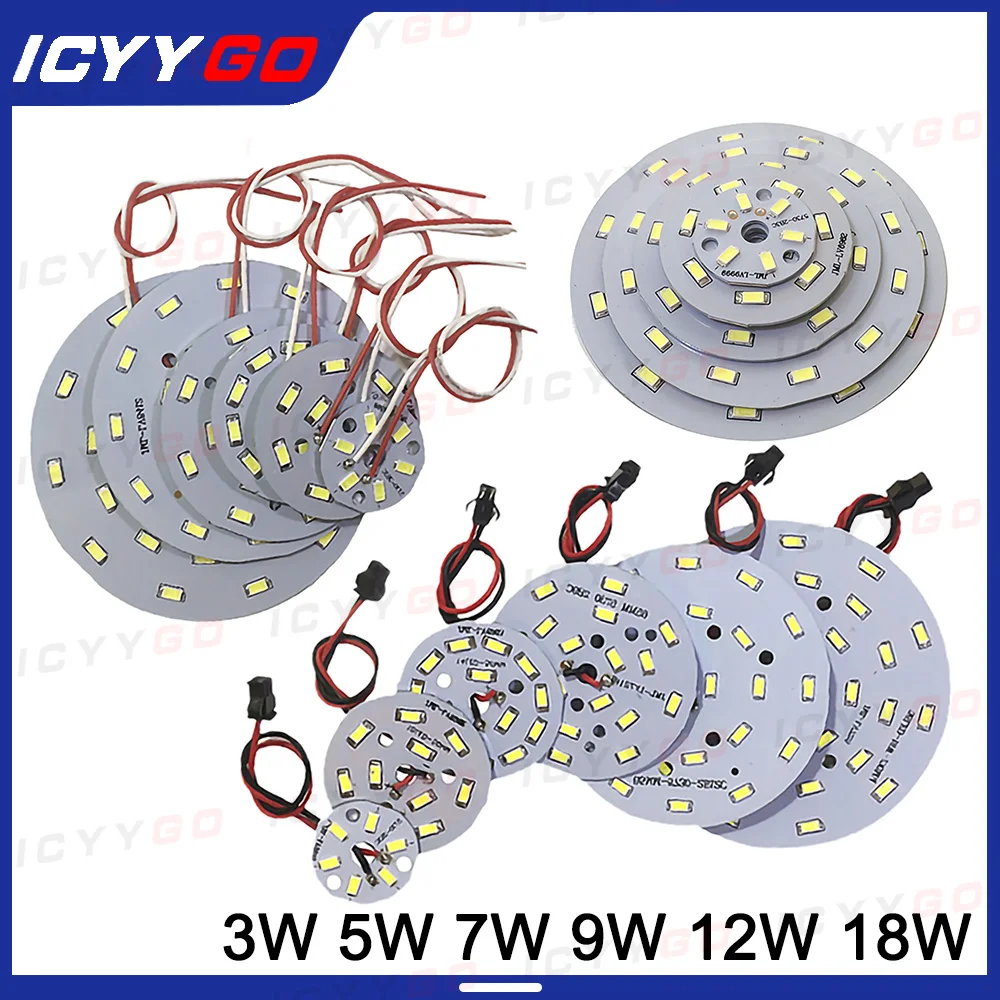 3W 5W 7W 9W 12W 18W Patch 5730 With Aluminum Substrate Lamp Bead Bulb Lamp Chandelier Light Source Transformation LED Lamp Board flocked bead board set with jewelry pliers bracelet necklace beading diy jewelry making organizer tray design diy craft tool