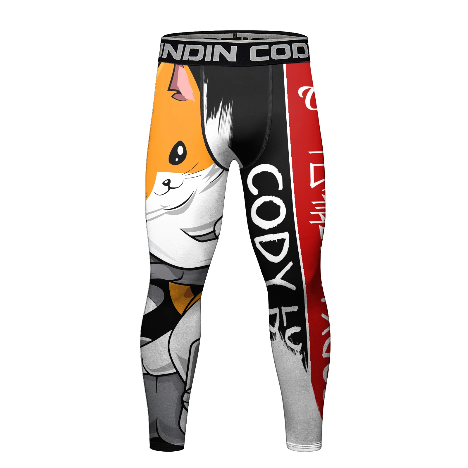 

Men's Compression Elastic Tight Leggings Base Layer Pants Running Workout Active Tights Men's Bottom Trousers（23279）
