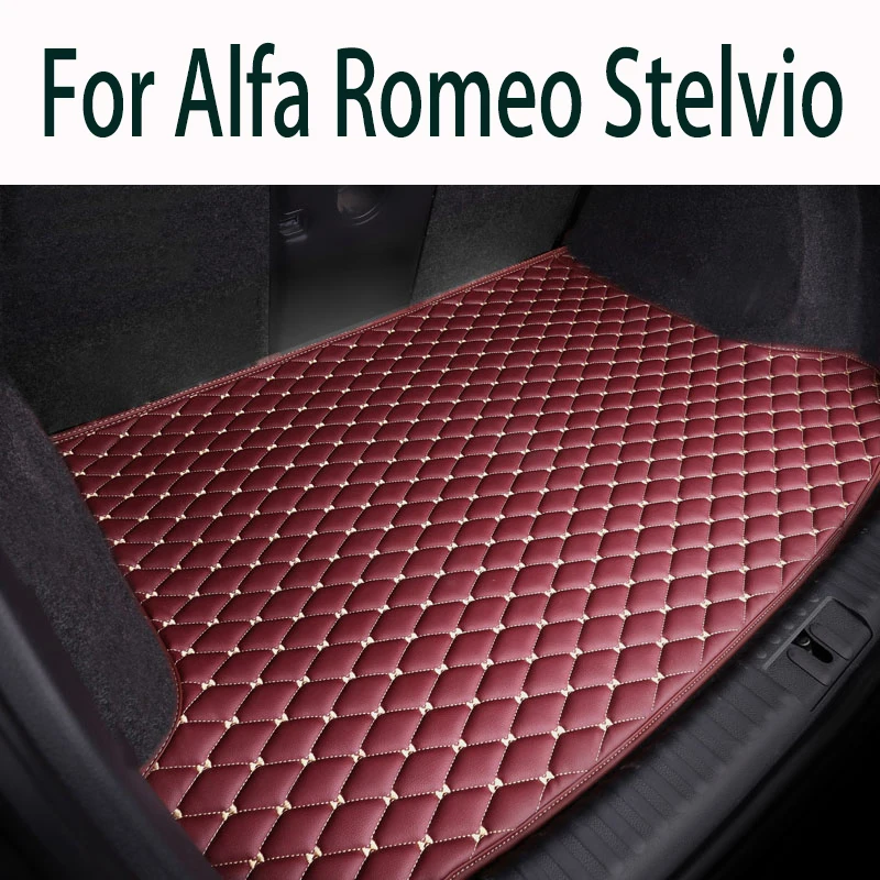 

Car Trunk Mat For Alfa Romeo Stelvio 2017 2018 2019 2020 2021 Cargo Liner Carpet Interior Parts Accessories Cover