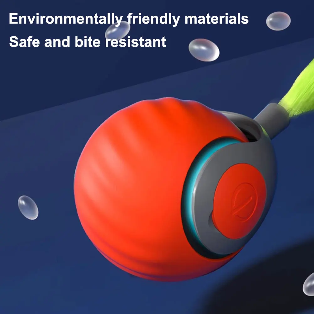 Automatic Moving Cat Toy Ball Smart Cat Toys Two Speed Adjustment Speedy Tail Cat Toy with Replacement Tail - Image 6