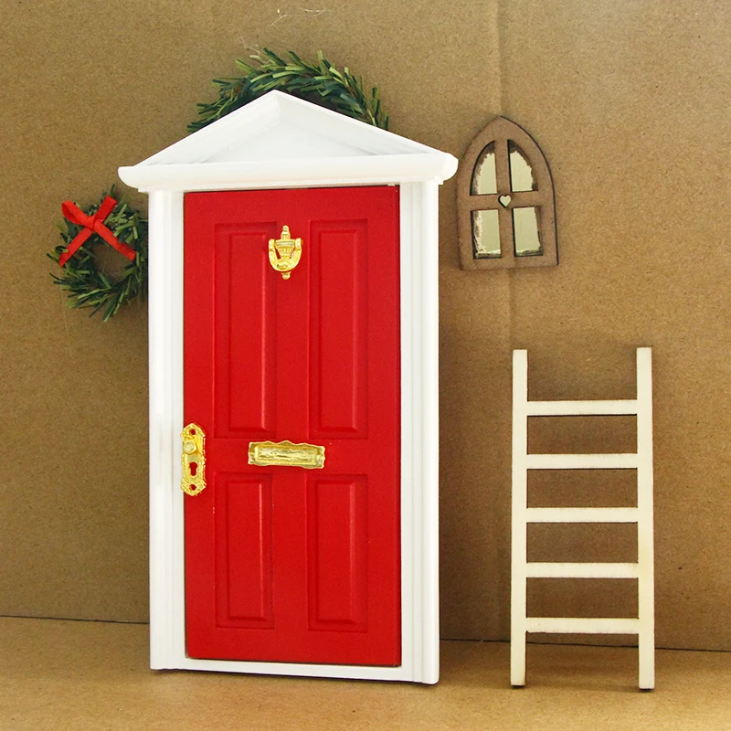 1:12 Mini Pull Handles Locks with Key Miniature Gold Metal Door Knocker DIY Furniture Dollhouse Hardware Accessories Decoration
