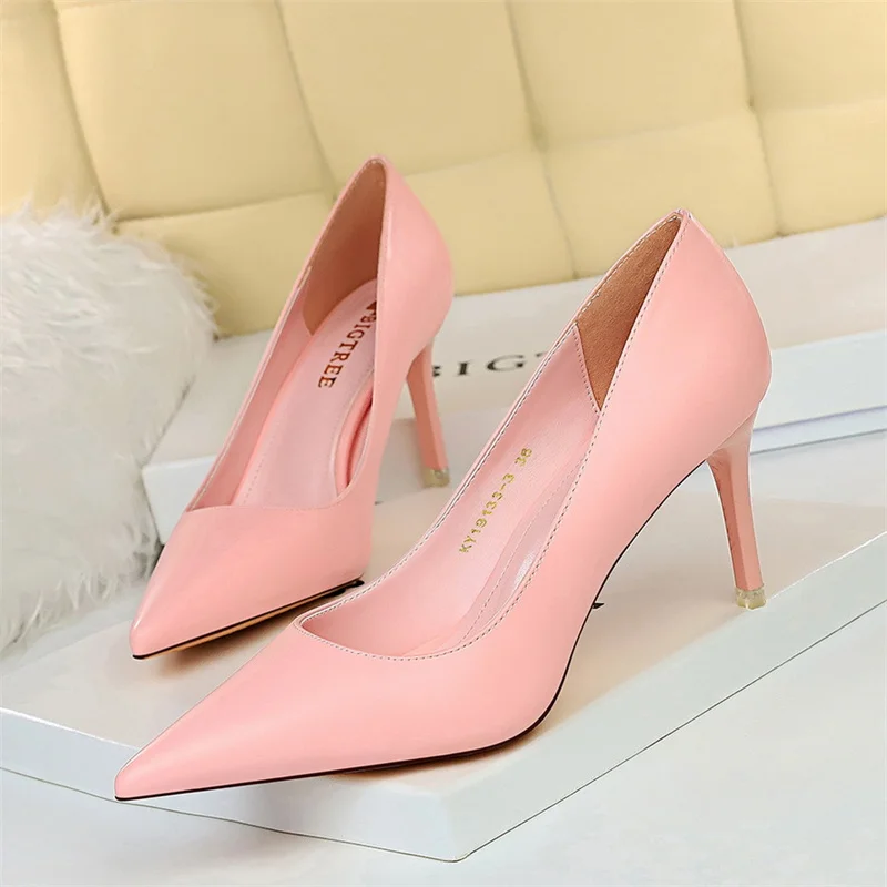 

CINESSD Shoes Women Pumps Fashion High Heels Shoes Black Pink White Shoes Women Wedding Shoes Ladies Stiletto Women Heels 2023