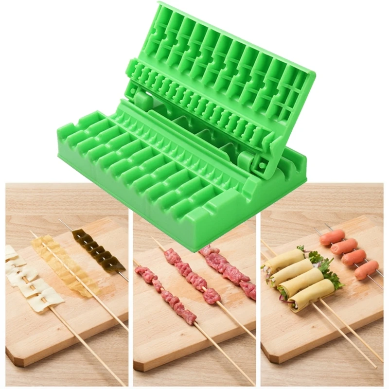 Barbecue Skewer Maker for Outdoor Cooking Quick Portable Skewer Box Easy Tools Kebab Maker Kitchen