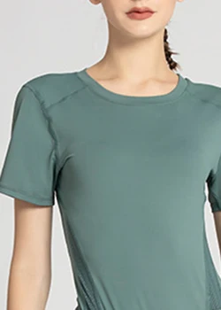 ملابس يوجا فضفاضة للنساء ، بلوزة بأكمام قصيرة ، ملابس للجري واللياقة البدنية ، بدلة رياضية ، سراويل يوجا 4