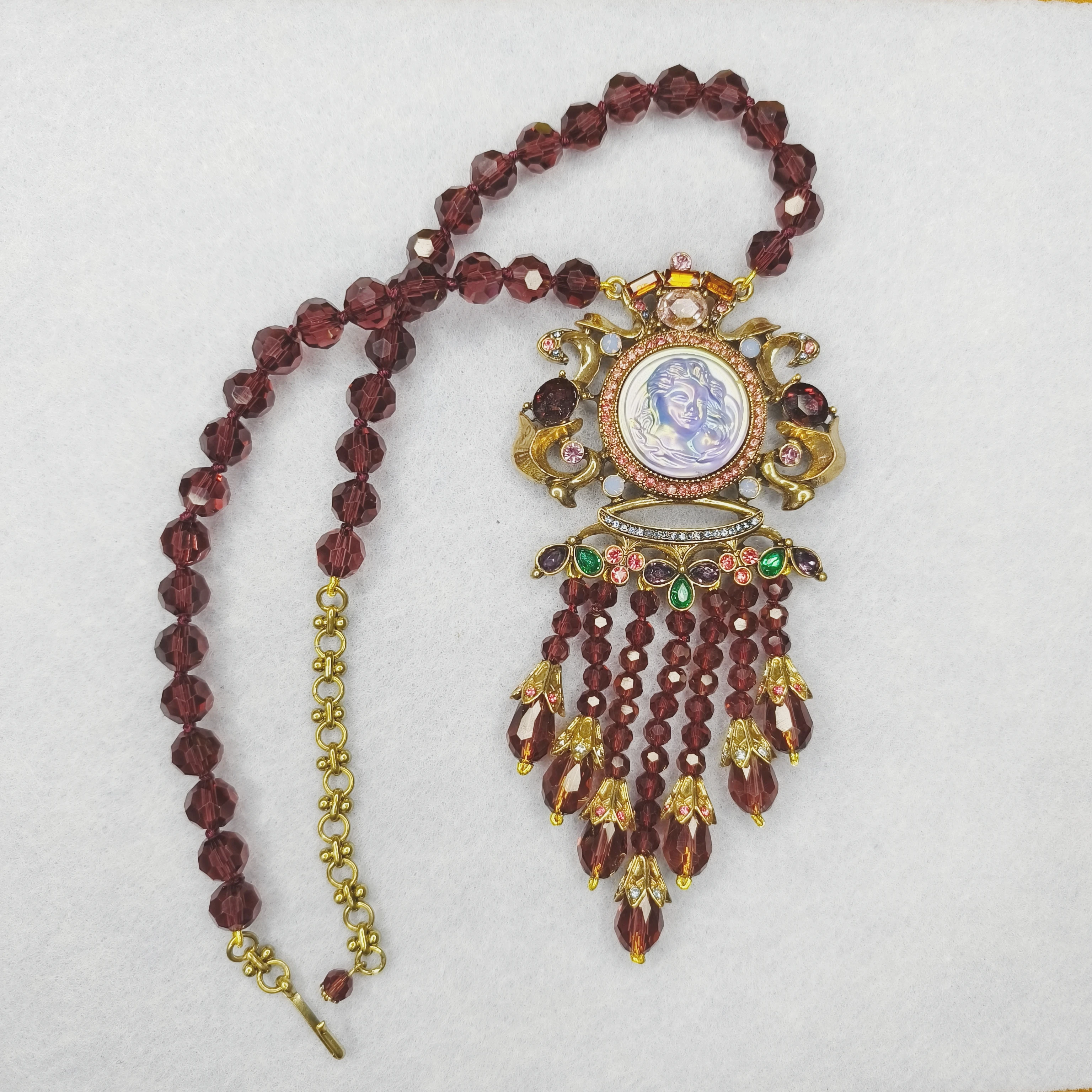 

Vintage delicate sweater necklace Elegant women's necklace