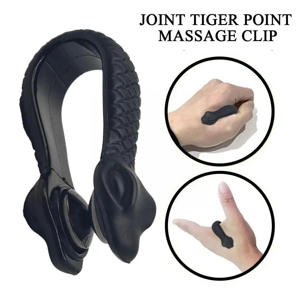 Finger Joint Tiger Point Massage Clip Acupressure Clip Hand Meridian Massager for Headache Migraine Relief Stress Anxiety C S1N1 headache relief acupressure hand pressure point clip stress alleviation kidney care point clip