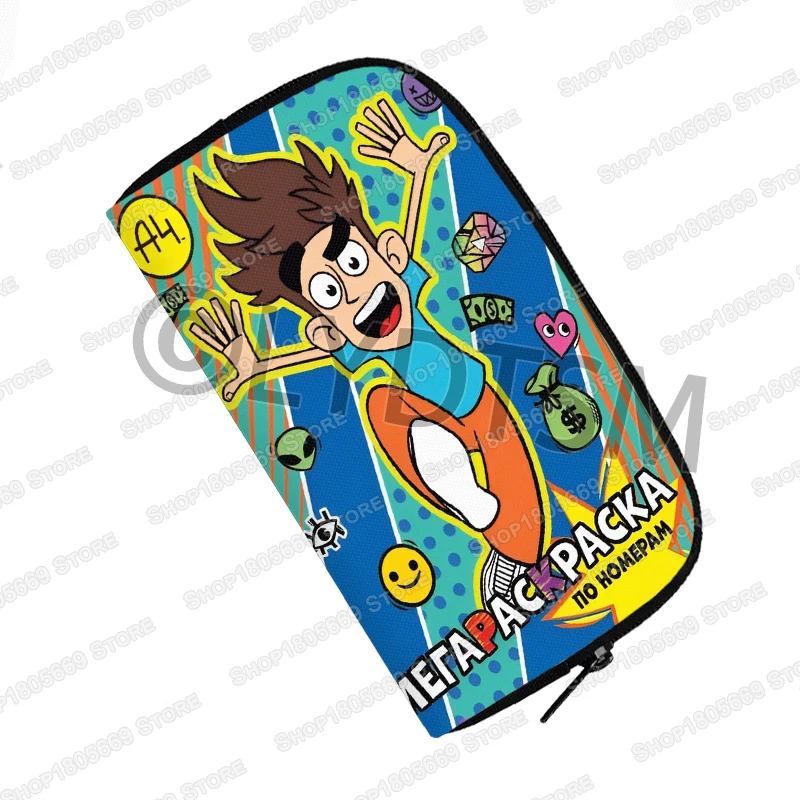 Colorful Cartoon Long Wallet and Phone Holder