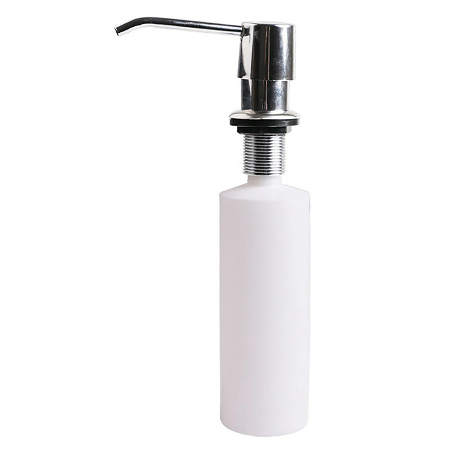 Description Picture 5 of itemStainless Steel Sink Soap Dispenser Built in Liquid Soap Bottle Manual Pressing Soap Lotion Dispenser Kitchen Accessories 300ML