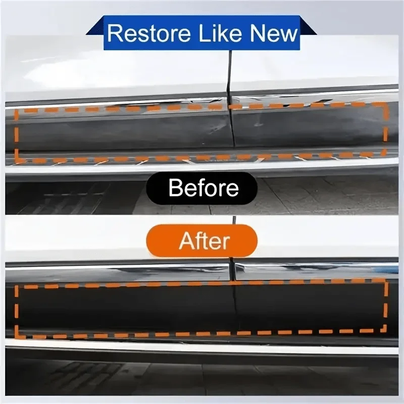 NEW Car Bumper Repair Paste - restores artificial leather with plastic, enhances black effect, car polishing with refurb coating 4